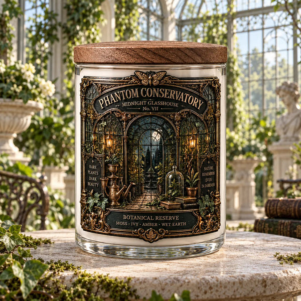 Phantom Conservatory - Moonlit Glasshouse in Gilded Detail - main