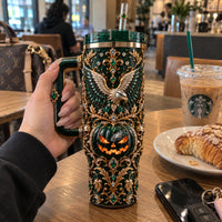 PHI Midnight Filigree - Eagle, Lantern and Emerald Ornament