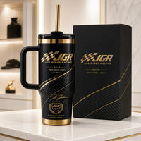 JGR in Black and Gold - Checkered Flag Legacy Tumbler