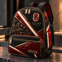OSU Scarlet and Gold - Buckeye Leaf Backpack
