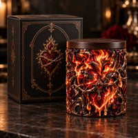 Molten Sacred Heart - Fire, Thorns and Gothic Contrast