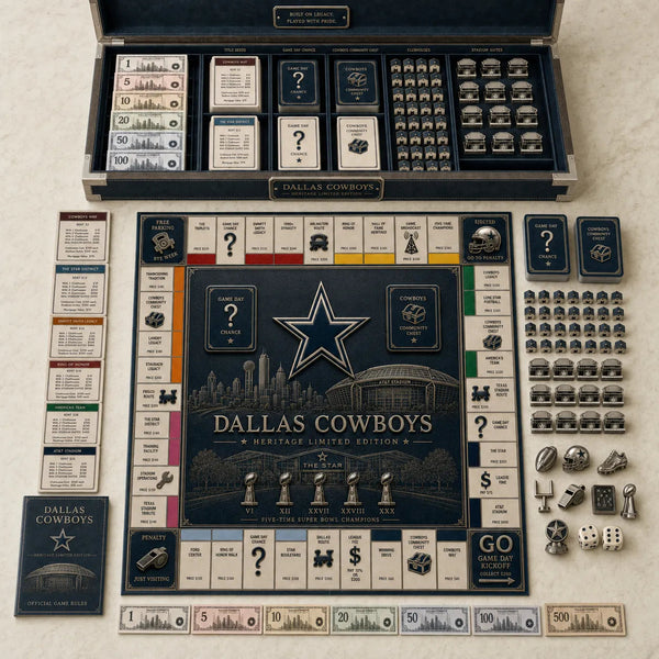DAL Heritage Board - Navy, Silver and Five Trophies - main
