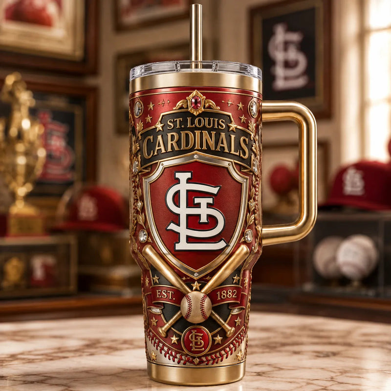 STL Crest in Gold and Crimson - Heritage Tumbler