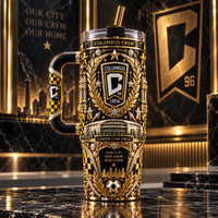 CLB Gold Standard - Heraldic Black and Yellow Tumbler