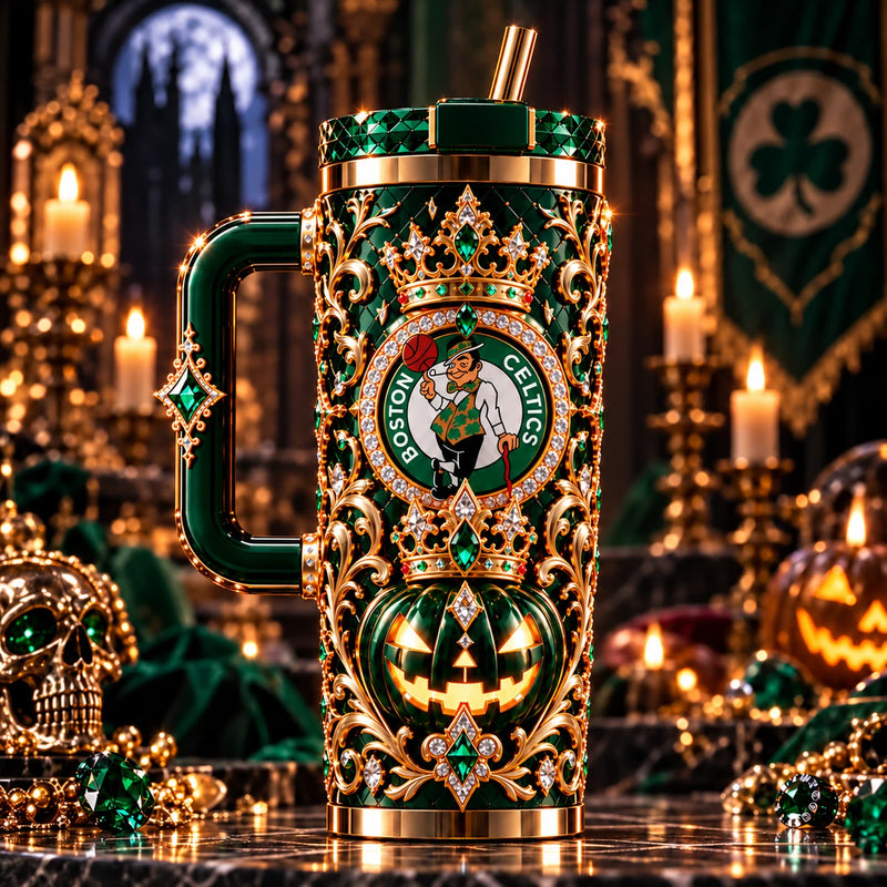 BOS Emerald Regalia - Jeweled Crown and Lantern Tumbler