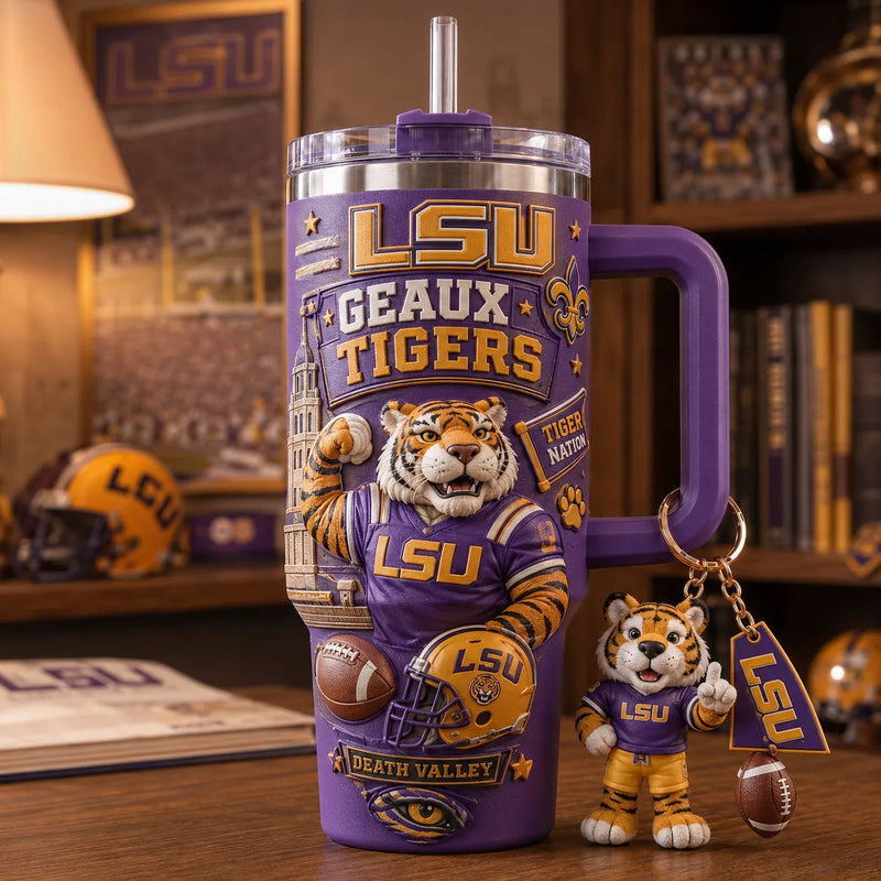 Geaux Tigers - LSU Purple and Gold Wraparound Tumbler