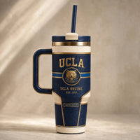 UCLA Crest - Navy, Cream and Gold in Collegiate Balance