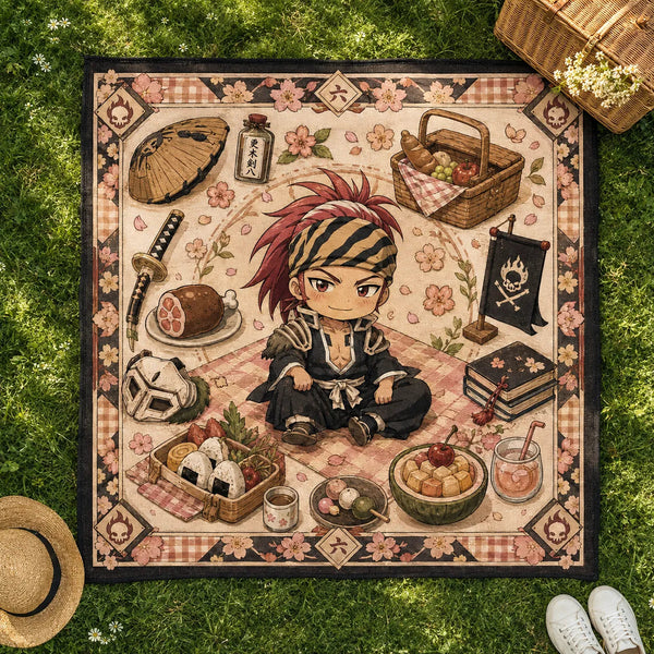 Renji and the Sakura Spread - An Editorial Floor Composition in Six - main
