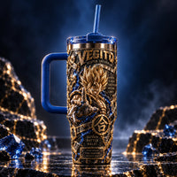 Vegito - Gilded Fusion Relic, Battle-Ready Tumbler Graphic