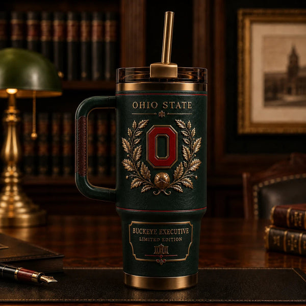OSU Heritage Crest - Forest Green and Gold Laurel Composition - main