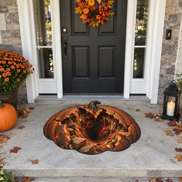 Hollow Gourd - Cracked Pumpkin Threshold Mat - main