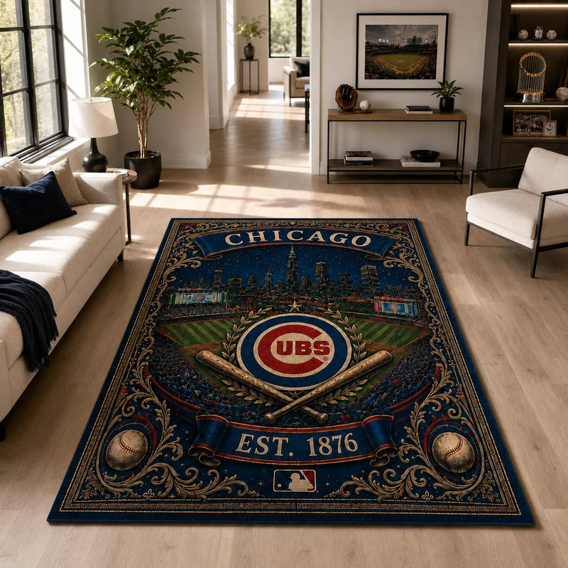 CHC Heritage Field - Ornate Emblem Statement Rug
