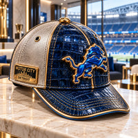 DET - Motor City Emblem in Blue and Gold