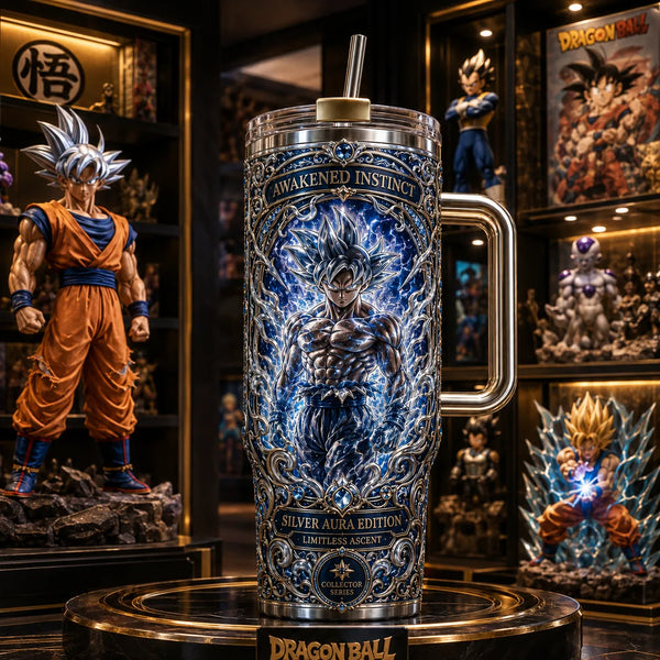 Awakened Instinct - Goku Wrapped in Silver Aura - main
