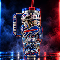 BUF Circle The Wagons - Bills Mafia Collage Tumbler