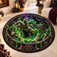 Witches Brew - Cauldron Ascent Round Statement Rug