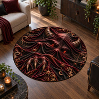 Crimson Veil - Horned Apparition Round Floor Composition