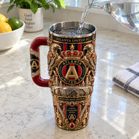 ATL Gilded Crest - Ornate Eagle and Crown Tumbler
