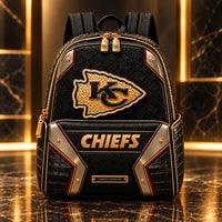 KC in Gold - Arrowhead Emblem Luxe Backpack