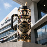 NASCAR Victory Lane - Gold, Checkered Flags and Art Deco Poise