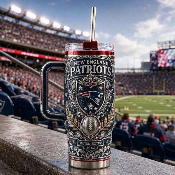 NE - Crest, Scrollwork and Stadium Blue Detail - main