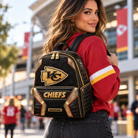 KC in Gold - Arrowhead Emblem Luxe Backpack
