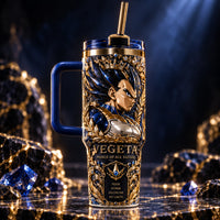 Pride, Carved in Gold - Vegeta Royal Crest Tumbler