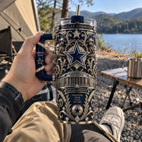 DAL Heritage Filigree - Navy and Silver Star Tumbler