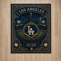 LAD Heritage - Navy and Gold Ballpark Floor Piece