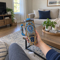 NYC - Gilded Crest and Skyline Baroque Tumbler