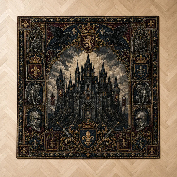 Castle in Shadow - Gothic Heraldry Floor Composition - main