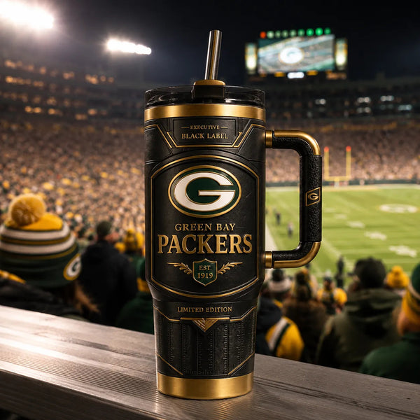 GB - Black Label Heritage Tumbler in Gold and Green - main