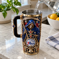PHI Reaper - Midnight Blue and Gilded Tumbler Presence