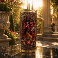 Crimson Apex - Goku Framed in Gold and Ember