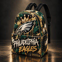PHI Gold Drip - Crowned Eagle Graphic Backpack