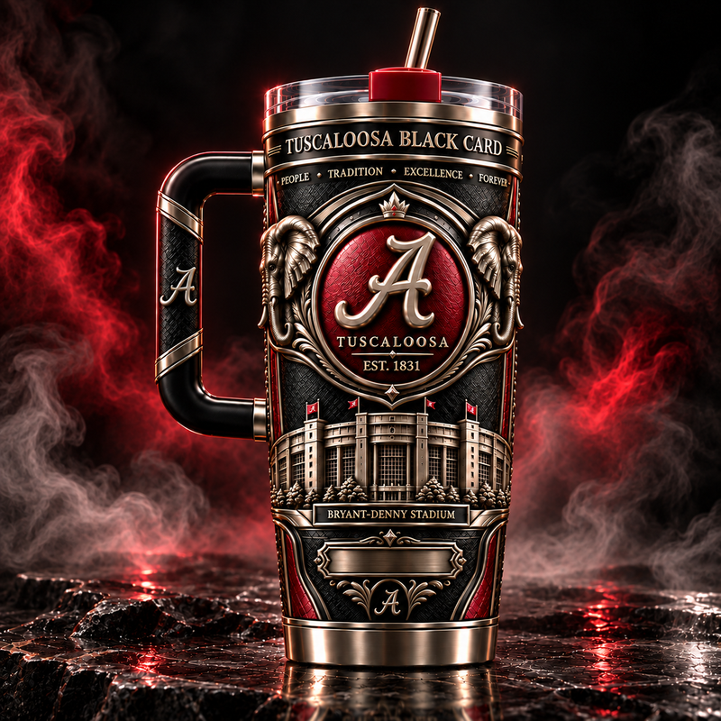 Tuscaloosa Black Card - Crimson, Bronze and Quiet Tradition