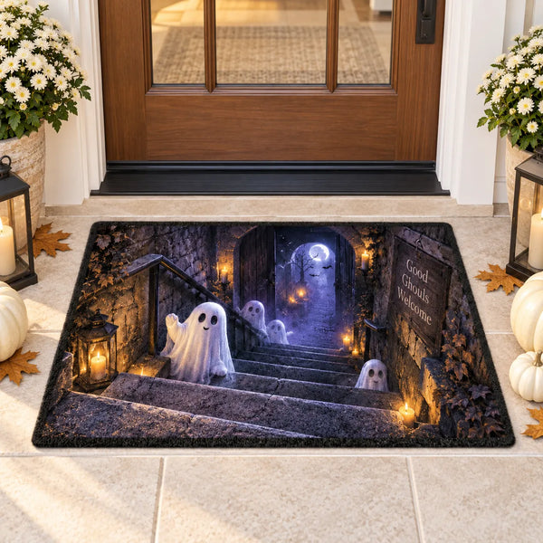 Good Ghouls Welcome - A Candlelit Doormat With Charm - main