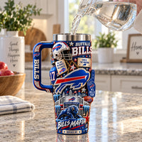 BUF Circle The Wagons - Bills Mafia Collage Tumbler