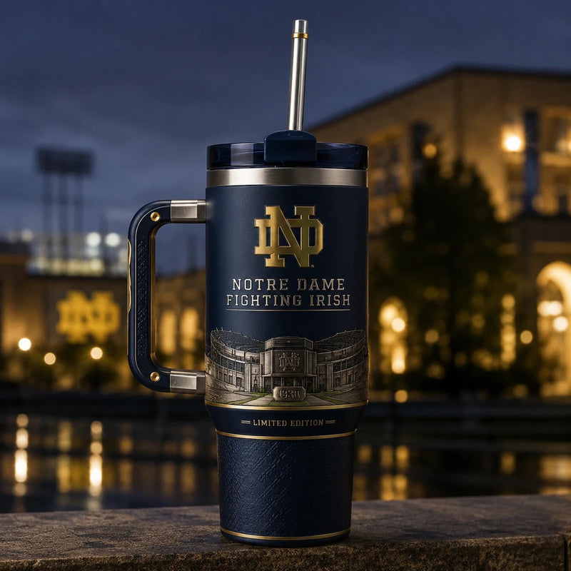 ND Heritage - Gold Monogram, Stadium Relief and Twilight Navy