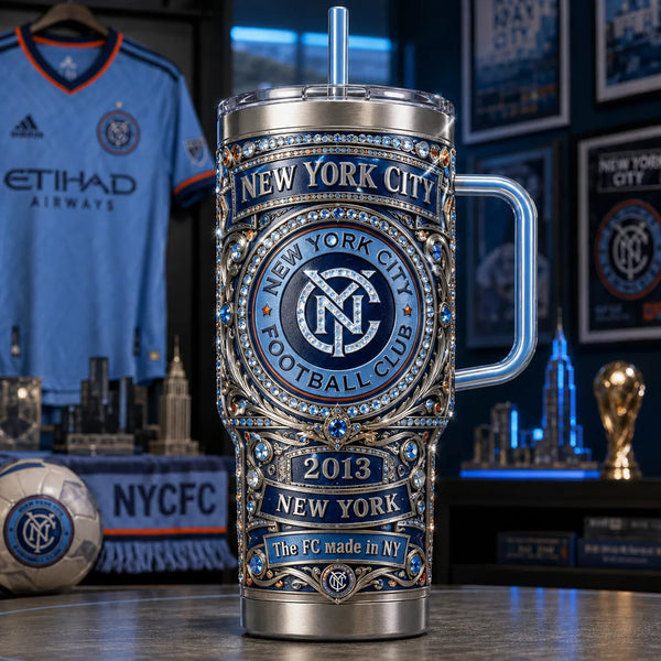 NYC Crest in Jeweled Relief - Heritage Tumbler - main