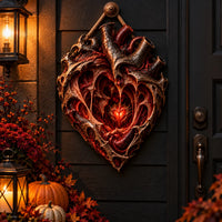 Ember Chamber - A Study in Crimson Relief and Shadow