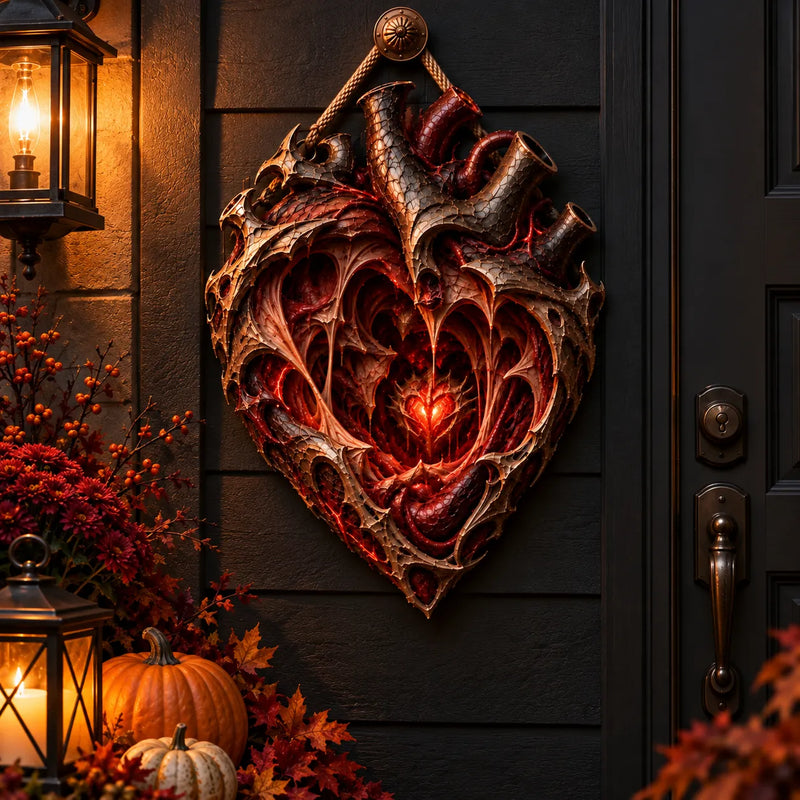 Ember Chamber - A Study in Crimson Relief and Shadow