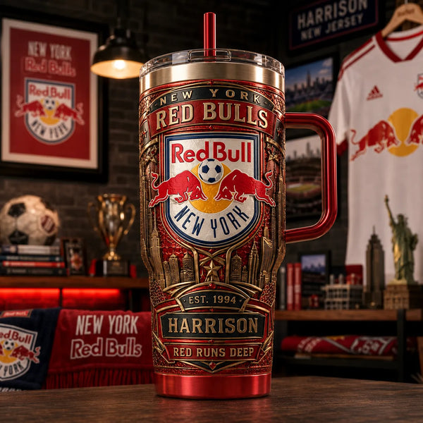 RBNY Heritage - Crest, Skyline and Gold Relief Tumbler - main