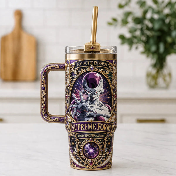 Cold-Blooded Majesty - Frieza Framed in Ornamental Symmetry - main