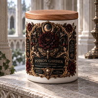 The Poison Garden - Gothic Botanical Label Scented Candle