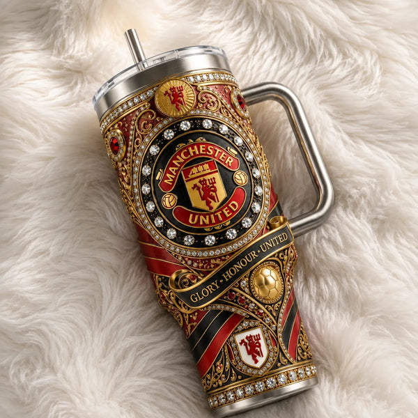 MUN Heraldic Ornament - Crimson and Gold Tumbler - main