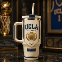 UCLA Crest, Cream and Gold - Collegiate Heritage Tumbler