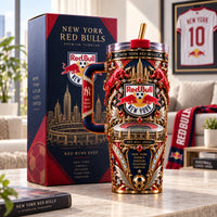 RBNY Red Runs Deep - Crest, Arena and Gold Ornament Tumbler