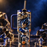 Prince Of All Saiyans - Vegeta In Cobalt And Gold