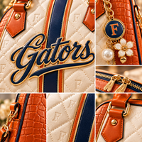 FLA Script - Collegiate Stripe Statement Handbag